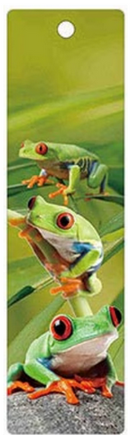 3D Bookmark - Tree Frog