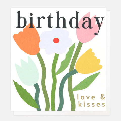 Love & Kisses Birthday Card