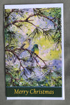 Australian Bird Art Christmas Cards - Budgies