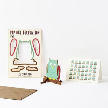 Pop Out Owl Card