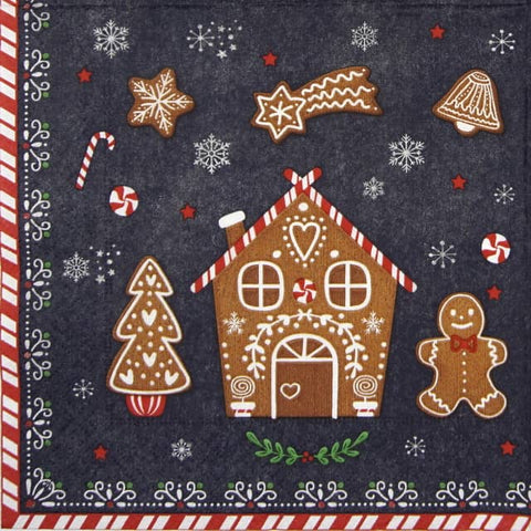 Easy Life Gingerbread Xmas Napkins