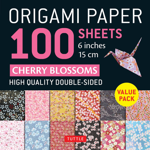 Origami Paper 100 Sheets Cherry Blossoms 15 cm