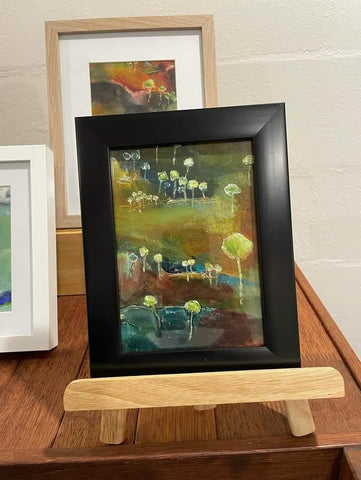 Small Framed Paintings (16.5 x 22 cm) by Jen Foxton