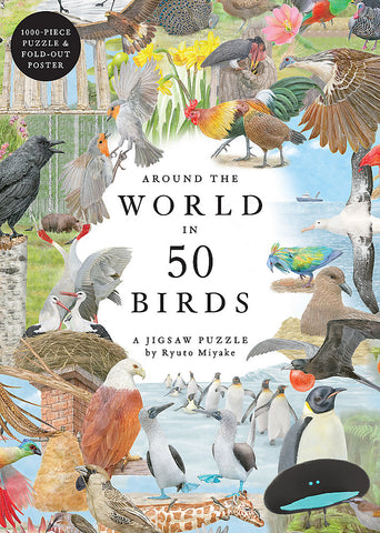 Around the World in 50 Birds Jigsaw Puzzle