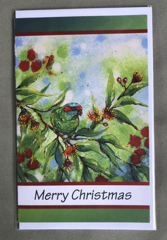 Australian Bird Art Christmas Cards - Lorikeet