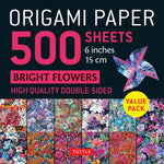 Origami Paper 500 Sheets bright Flowers