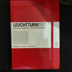 Leuchtturm 1917 Squared A5 notebook -Red