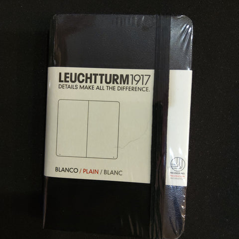 Leuchtturm 1917 A7 notebook black plain