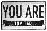 YOU ARE INVITED Rubber Stamp