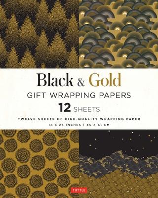 Black and Gold Gift Wrap