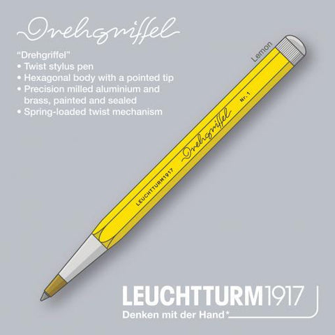 Drehgriffel Twist Pen Medium Ballpoint, Lemon