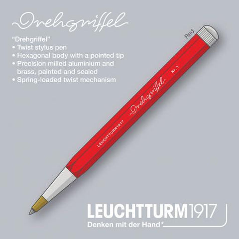 Drehgriffel Twist Pen Medium Ballpoint Red