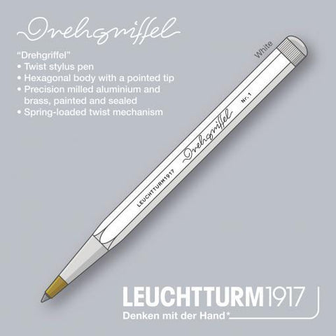 Drehgriffel Twist Pen Medium Ballpoint White