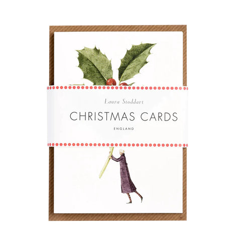 Laura Stoddart Holly & Misletoe Boxed Christmas Cards