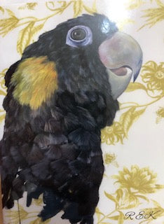Black Cockatoo Card