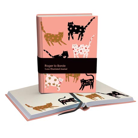 Illustrated Hard Cover Journal - Cats