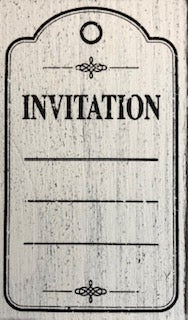 Invitation Rubber Stamp