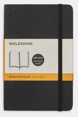 Moleskine Classic Soft cover Notebook Ruled - Pocket - Black