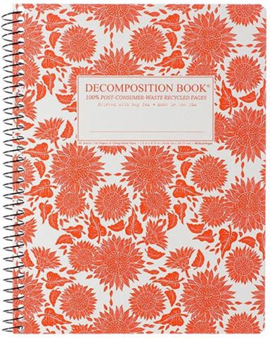 Decomposition - Spiral Notebook - Ruled Sunflowers